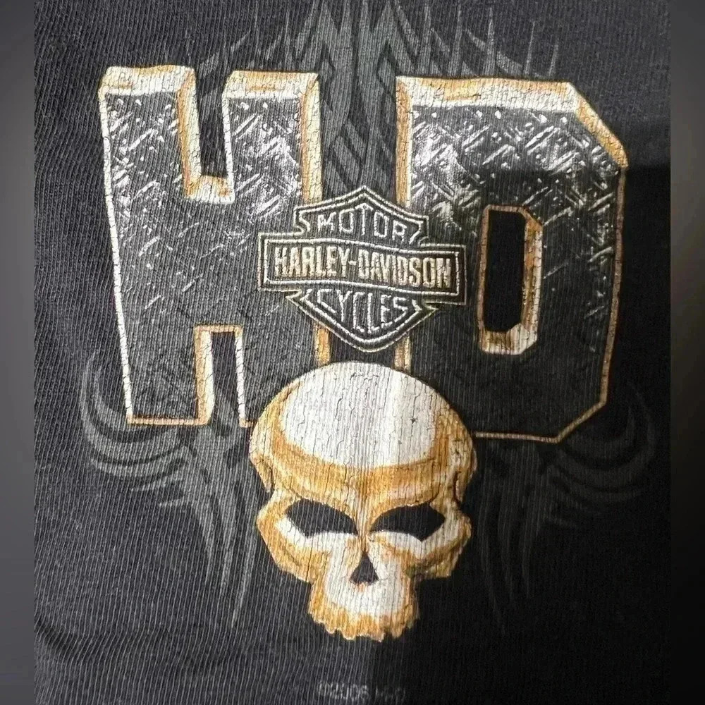 2006 Harley Davidson Motorcycle Men's Sz L Skull HD Orlando Florida